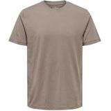 Only & Sons - ONSMAX - T-shirt - Mokka - Kwartmouw