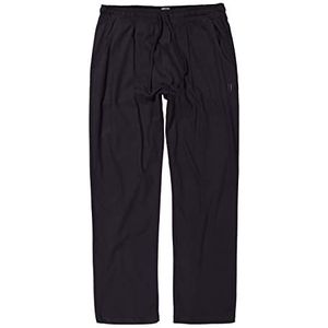 JP 1880 Heren grote maten grote maten Menswear L-8XL pyjamabroek homewear, lange vorm, elastische band, tot 8XL 708406, zwart, 7XL