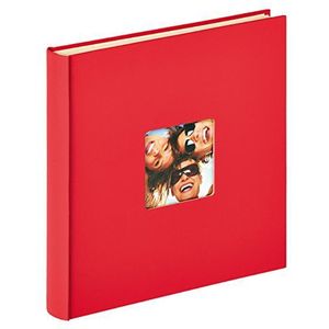 walther design fotoalbum rood 33 x 34 cm zelfklevend album met omslaguitsparing, Fun SK-110-R