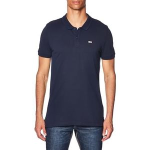 Tommy Jeans Heren TJM Slim Placket Polo S/S, Dark Night Navy, M