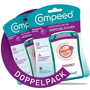 Compeed Herpesblazerpatch - met applicator - voor versnelde wondgenezing - tegen herpes op het gezicht - verpakking van 2 x 15 stuks