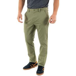 Tommy Jeans Austin Slim Fit Chino's voor heren, Groen (Aruba Groen), 28W / 32L