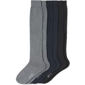 Hue Women's Flat Knit Knee High Sock, New Graphite Heather, One Size US
