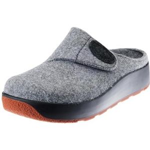 Berkemann - Klara - Pantoffels - Lichtgrijs - Natuurlijk Vilt