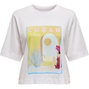 Only - Vega Life Shirt - Wit - Dames T-shirt