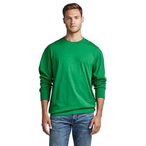 G-STAR RAW Heren Back gr Boxy T-shirt met lange mouwen, groen (Jolly Green B255-D608), S, Groen (Jolly Green B255-d608), S