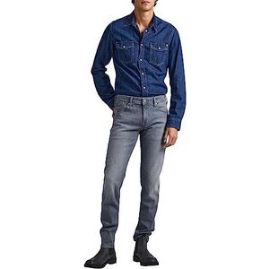 Pepe Jeans Heren Finsbury Jeans, Grijs (Denim-UG4), 30W/34L, Grijs (Denim-ug4), 30W / 34L