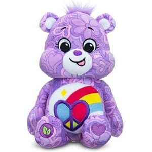 Care Bears 22cm Medium Pluche - Vredighartbeertje Peaceful Heart, schattig verzamelbaar pluchen speelgoed, knuffel voor kinderen, zacht speeltje, geschikt voor meisjes en jongens vanaf 4 jaar