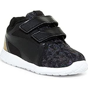 PUMA St Trainer Gleam V sneakers voor meisjes, laag, zwart (black/black), 23, Zwart, 23 EU