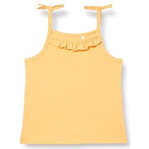NAME IT Nmfhelen Strap Top T-shirt voor babymeisjes, spicy orange, 86 cm