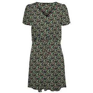 bestseller a/s Vmeasy SS Short Dress WVN GA jurk, Navy Blazer/AOP: Fia, XS