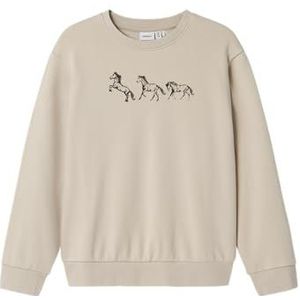 NAME IT Nkfkassia Nreg Sweat Unb Box voor meisjes, Peyote, 134-140