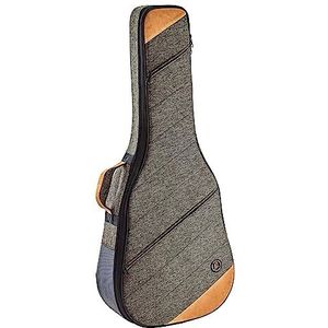 Ortega Guitars gewatteerde Soft Case - voor Dreadnought gitaren - linnen, katoen, suède - grijsbruin, mokka (OSOCADN-MO)