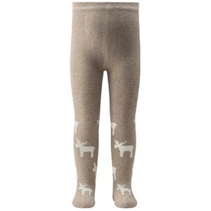 Sterntaler Baby en kinderen panty Kerstmis unisex - met motief en billenmotief eland, beige, 86