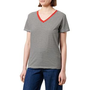 LTB Jeans Dames Hokada T-shirt, Black White Stripes 886, M, Zwart Wit Strepen 886, M