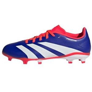 adidas Predator League J Football Boots Firm Ground, voetbalschoenen voor compact terrein, Lucid Blue/Ftwr White/Solar Red, 30,5 EU, Lucid Blue Ftwr White Solar Red, 30.5 EU