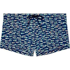 HOM Trouville badboxer, Print Kleurrijke Kleine Vissen Marine Achtergrond, XXL