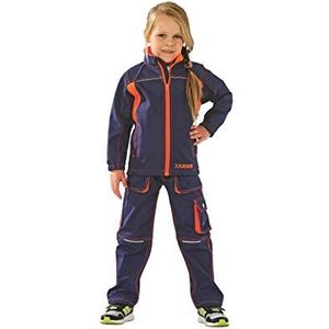 Planam Softshell jas Junior, maat 98/104, antraciet/geel/meerkleurig, 6130098