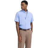 Bugatti - Overhemd - Lichtblauw - Korte Mouwen - Met Button-Downkraag