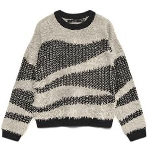 VERO MODA Vmcallie Ls O-Neck Pullover, zwart, M