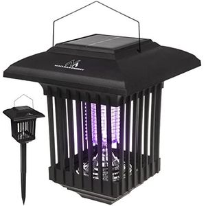 2 in 1 Solar LED decoratieve licht met insectenval Mosquito Lamp met UV-licht Solar Lamp Insect Killer 2 Werkmodi IP44