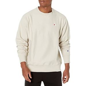 Champion Sweatshirt met omgekeerd geweven patroon voor heren, Pebblestone linkerborst C, S