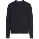 camel active - Pullover - Marineblauw - Gemaakt van Zuivere Wol