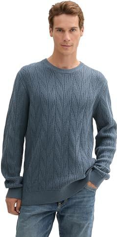 Tom Tailor - Gebreide Pullover - Heren - Ronde Hals - Lange Mouwen