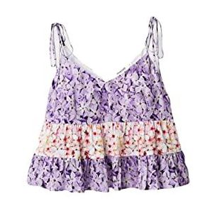 Spaghetti Top - Gebloemd - V-hals - Lange Spaghettibandjes - Lenzing EcoVero Viscose