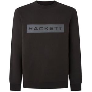 Hackett London Heren Costa Sport Sweatshirt, Zwart (Zwart/Grijs), XXL, Zwart (Zwart/Grijs), XXL