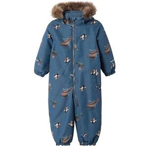 NAME IT Jongens NMMSNOW10 Suit Alpin Animals FO sneeuwpak, Bering Sea, 92, Bering Sea, 92 cm