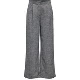 ONLY Onlbekka Life Mw Wide Wool Look Pant TLR, Medium grijs (grey melange), 36W / 32L