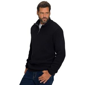 JP 1880 Heren Skiwear, Troyer, gebreid, badge trui, zwart, 3XL, zwart, 3XL