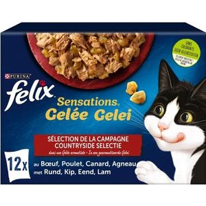 Felix Sensations en gelei, keuze uit landschap, 12 x 85 g, alle maten