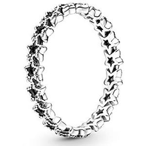Pandora Ring voor dames asymmetrische sterren 190029C00, sterling zilver, Geen edelsteen