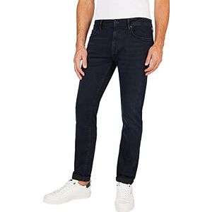 Pepe Jeans Stanley Jeans Regular Fit Regular Rise Denim voor heren, Blauw (Denim-wn8), 29W / 34L