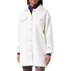 NAEMI Shirtjacket shirt voor dames, wolwit, S