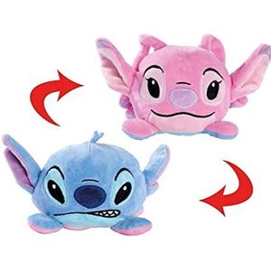 Disney - Lilo en Stitch, omkeerbaar pluchen speelgoed, 8cm, 2 gezichten, geschikt voor kinderen vanaf de eerste levensmaanden.