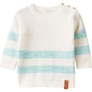 United Colors of Benetton Jersey G/C M/L 1136B100I trui, wit, gestreept, 600, 50 jongens, wit met strepenpatroon 600, 50 cm