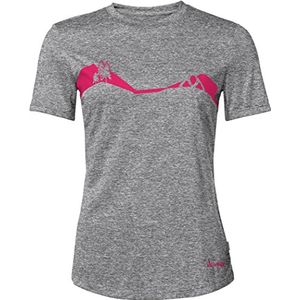 VAUDE Bracket T-shirt, voor dames, zwart/roze, maat 40