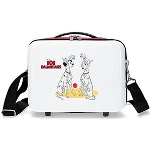 Disney 101 Dalmatas toilettas, aanpasbaar, met schoudertas, meerkleurig, 29 x 21 x 15 cm, ABS 9,14 l, 0,6 kg, 50 hojas, Verstelbare toilettas met schoudertas