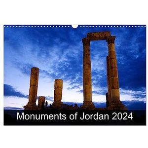 Monuments of Jordan 2024 (Wall Calendar 2024 DIN A3 landscape), CALVENDO 12 Month Wall Calendar: The best photos from Wiki Loves Monuments, the world's largest photo competition on Wikipedia