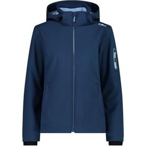 CMP - Softshelljas voor dames met afneembare capuchon, blauw-sky, 56