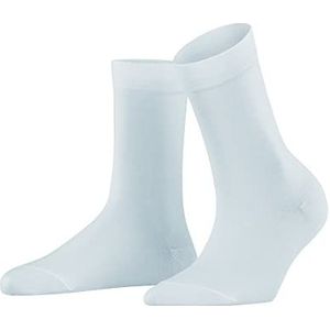 FALKE Dames Sokken Cotton Touch W SO Katoen Eenkleurig 1 Paar, Blauw (Light Blue 6594) nieuw - milieuvriendelijk, 35-38
