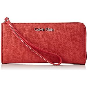 Calvin Klein ACCESSORI CRYSTAL LARGE ZIPAROUND Tas voor dames, rood, OS, rood, One Size