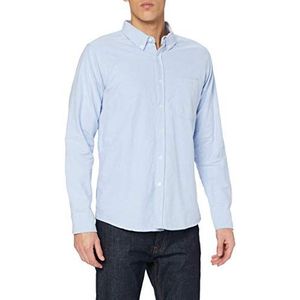 Urban Classics Basic Oxford shirt voor heren, blauw/wit., 3XL