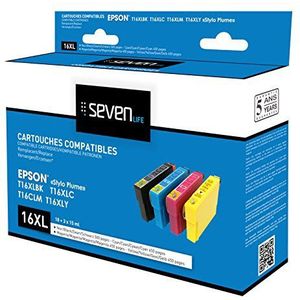 SEVEN-LIFE Inktpatronen voor Epson T1636 XL, 4 stuks