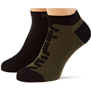 HUGO Heren 2P AS Cut Logo CC Ankle_Socks, Dark Green 305, 35-38, Dark Green305