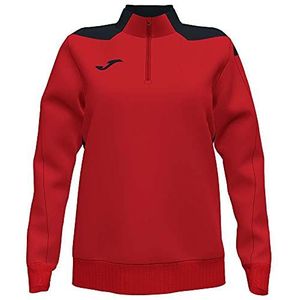 Joma Dames 901268.601.XS Sweatshirt, rood-zwart, Estándar, rood-zwart, XS