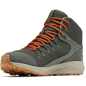 Columbia Trailstorm Mid Waterdichte Omni Heat Rise Trekking- en wandelschoenen voor heren, Groen grind X Warm Koper, 41.5 EU